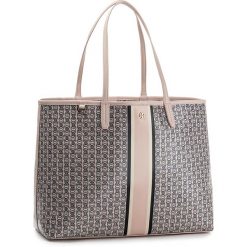 Torebki klasyczne damskie: Torebka TORY BURCH – Gemini LInk Tote 33801 Pink Gemini LInk Stripe 681