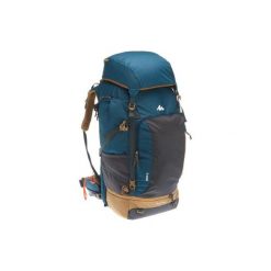 Plecak trekkingowy Travel 70 l męski. Szare plecaki męskie FORCLAZ, bez wzorów, z poliesteru. Za 449,99 zł.