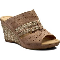 Espadryle GABOR - 22.822.35 Dark Nude (Obl). Pomarańczowe espadryle damskie marki Gabor, ze skóry, na obcasie. W wyprzedaży za 249,00 zł.