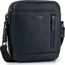 Saszetka NOBO - NBAG-MH2630-C013 Granatowy. Niebieskie torby męskie skórzane Nobo, bez wzorów, ze skóry ekologicznej, młodzieżowe. W wyprzedaży za 119,00 zł.
