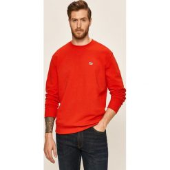Lee - Bluza. Czerwone bluzy męskie Lee, s, bez wzorów, z bawełny, z okrągłym kołnierzem, bez rękawów, bez kaptura. W wyprzedaży za 149,90 zł.