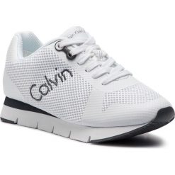 Sneakersy CALVIN KLEIN JEANS - Taline R4113 White. Białe półbuty damskie Calvin Klein Jeans, z jeansu. W wyprzedaży za 419,00 zł.