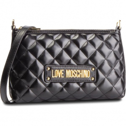 Torebka LOVE MOSCHINO - JC4009PP17LA0000 Nero. Czarne listonoszki damskie Love Moschino, ze skóry ekologicznej. Za 589,00 zł.