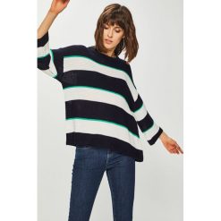 Medicine - Sweter Essential. Białe swetry damskie MEDICINE, s, z nadrukiem, z dzianiny, z krótkim rękawem, krótkie, bez kaptura. W wyprzedaży za 39,90 zł.