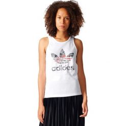 Adidas Originals Koszulka damska Trefoil Tank biała r. 36 (BK2310). Białe topy sportowe damskie adidas Originals. Za 100,58 zł.