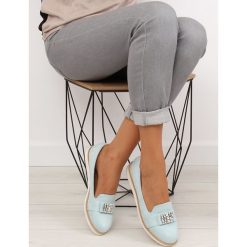 Pastelowe zamszowe mokasyny T245 BLUE. Niebieskie buty sportowe damskie obuwie damskie, z zamszu, eleganckie. Za 60,75 zł.
