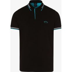 BOSS Athleisure - Męska koszulka polo – Paul Curved, czarny. Czarne koszulki męskie BOSS Athleisure, xxl, bez wzorów, polo, bez rękawów. Za 399,95 zł.