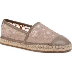 Espadryle COACH - Cleo Esp Sig C Mesh G4819 11002151 Mushroom. Brązowe espadryle damskie Coach, na co dzień, bez wzorów, ze skóry, bez obcasa, na płaskiej podeszwie, bez zapięcia. W wyprzedaży za 429,00 zł.