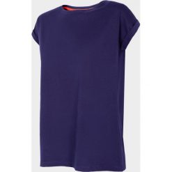 T-shirt damski TSD702 - granat - Outhorn. Koszulki damskie EVERHILL, bez wzorów, z bawełny, bez kołnierzyka, bez rękawów. Za 34,99 zł.