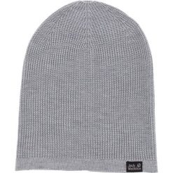 Czapka JACK WOLFSKIN - Feel Good Beanie 1907011 Grey Heather. Szare czapki męskie Jack Wolfskin, bez wzorów, z poliesteru. Za 79,99 zł.