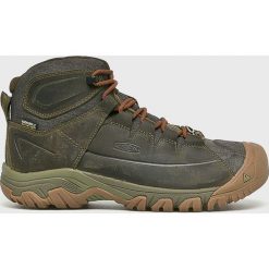 Keen - Buty Targhee. Zielone buty trekkingowe męskie Keen, ze skóry, na sznurówki, outdoorowe. W wyprzedaży za 399,90 zł.