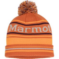 Czapka "Retro Pom" w kolorze pomarańczowym. Pomarańczowe czapki męskie Marmot, bez wzorów, z materiału, retro. W wyprzedaży za 59,95 zł.
