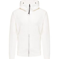 Bluza C.P. COMPANY DIAGONAL FLEECE FULL-ZIP GOGGLE. Niebieskie bluzy męskie CP Company, bez wzorów, z bawełny, militarne, z kapturem, bez rękawów, z kapturem. Za 930,00 zł.