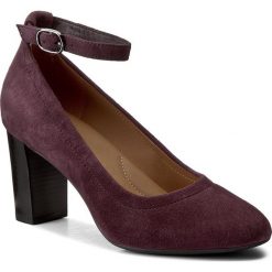 Creepersy damskie: Półbuty CLARKS - Chryssa Jana 261294384 Aubergine Sde