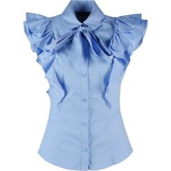 Koszule wiązane damskie: Karen Millen SUPER Koszula blue