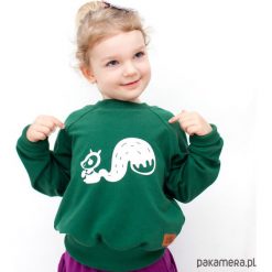 Bluzy dziewczęce: bluza biała wiewiórka