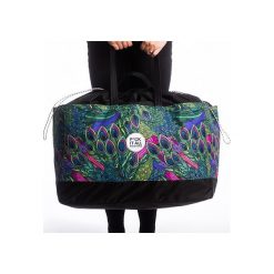 Torba podróżna Bazarówka Peacocks. Żółte torby podróżne Bazarowka, bez wzorów, eleganckie. Za 179,00 zł.