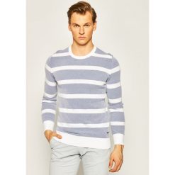 Sweter JOOP! 17 JK-05Valentin 30020598. Niebieskie swetry męskie JOOP!, m, bez wzorów, z bawełny, klasyczne, z klasycznym kołnierzykiem, bez kaptura. W wyprzedaży za 379,00 zł.