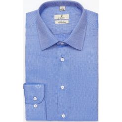 Koszula winberg 2952 długi rękaw slim fit niebieski. Niebieskie koszule męskie Recman, m, bez wzorów, bez kołnierzyka, z długim rękawem. Za 189,00 zł.