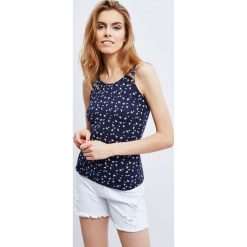 Bluzka damska. Niebieskie bluzki damskie Moodo, xs, bez wzorów, bez kołnierzyka. Za 19,99 zł.