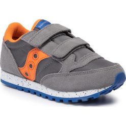 Sneakersy SAUCONY - Jazz Double Hl SK261590 Gr/Or/Blu. Szare trampki chłopięce Saucony, bez wzorów, ze skóry, na rzepy. W wyprzedaży za 219,00 zł.