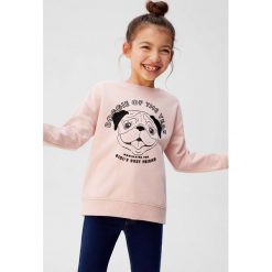 Mango Kids - Bluza dziecięca Dubliny 110-164 cm. Różowe bluzy dziewczęce Mango Kids, z aplikacjami, z bawełny, bez rękawów, bez kaptura. Za 59,90 zł.