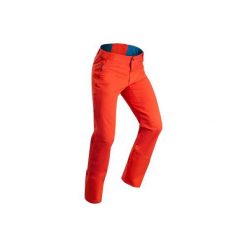 Spodnie turystyczne zimowe SH520 x-warm męskie. Pomarańczowe spodnie męskie QUECHUA, na zimę, m, bez wzorów, z elastanu. Za 229,99 zł.