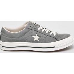 Converse - Tenisówki. Szare trampki męskie marki Converse, ze skóry, na sznurówki. W wyprzedaży za 279,90 zł.