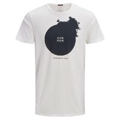 Jack&Jones Koszulka męska Jorcircle Tee Ss Crew Neck Cloud Dancer Reg (rozmiar S). Koszulki męskie Jack&Jones, s, bez wzorów, bez kołnierzyka, bez rękawów. W wyprzedaży za 37,00 zł.