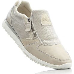 Buty sportowe Brütting bonprix beżowy. Szare buty sportowe damskie marki bonprix, z materiału. Za 109,99 zł.