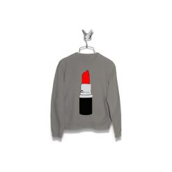 Bluza Szminka Damska. Szare bluzy damskie marki Failfake, xxl, bez wzorów, bez rękawów, bez kaptura. Za 160,00 zł.