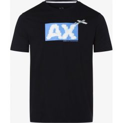 Armani Exchange - T-shirt męski, niebieski. Niebieskie t-shirty męskie Armani Exchange, xl, bez wzorów, bez kołnierzyka. Za 229,95 zł.