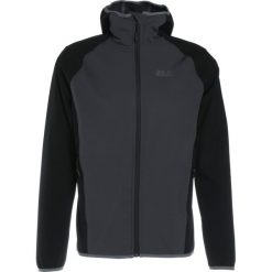 Jack Wolfskin ZENON Kurtka Softshell ebony. Czarne kurtki sportowe męskie marki Jack Wolfskin, l, z poliesteru, z kapturem. Za 429,00 zł.