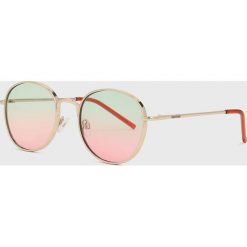 Kazar Studio - Okulary przeciwsłoneczne. Pomarańczowe okulary przeciwsłoneczne damskie Kazar Studio, okrągłe. W wyprzedaży za 159,90 zł.