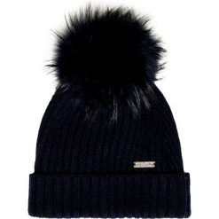 Czapka WOOLRICH. Niebieskie czapki damskie Woolrich, bez wzorów, z wełny. W wyprzedaży za 371,00 zł.
