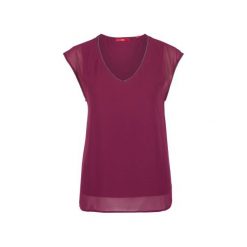 S.Oliver T-Shirt Damski 36 Burgund. Czerwone bluzki damskie marki S.Oliver, s. W wyprzedaży za 80,00 zł.