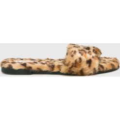 Answear - Klapki Savannah. Szare klapki damskie ANSWEAR, bez wzorów, z materiału, bez obcasa. W wyprzedaży za 39,90 zł.