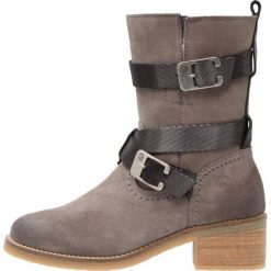 Buty zimowe damskie: Be Natural WIDE FIT Kowbojki i Buty motocyklowe graphite