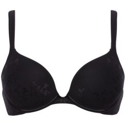 Biustonosz push-up Triumph 10152886. Czarne biustonosze Triumph, bez wzorów, z elastanu. Za 169,00 zł.
