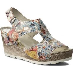 Sandały DOLCE PIETRO - 0888-092-02-1 F80/F40. Klapki damskie Dolce Pietro, bez wzorów, ze skóry, bez obcasa, na obcasie. Za 139,00 zł.