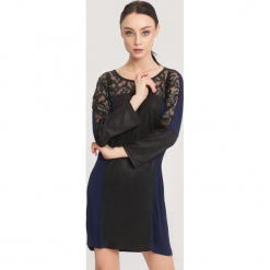 Granatowa Sukienka Try Out. Niebieskie sukienki mini marki other, l. Za 39,99 zł.