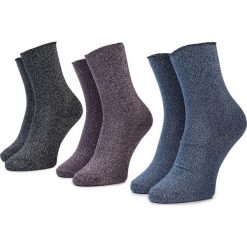 Zestaw 3 par wysokich skarpet damskich PEPE JEANS - PLU10437 Multi 0AA. Szare skarpetki damskie Pepe Jeans, bez wzorów, z elastanu. Za 69,00 zł.