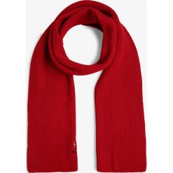 Polo Ralph Lauren - Szalik damski z dodatkiem kaszmiru, czerwony. Czerwone szaliki damskie Polo Ralph Lauren, bez wzorów, z kaszmiru, eleganckie. Za 399,95 zł.