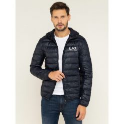 Kurtka puchowa EA7 Emporio Armani 8NPB02 PN29Z 1578. Niebieskie kurtki męskie EA7 Emporio Armani, m, bez wzorów, z puchu, bez kaptura. W wyprzedaży za 489,00 zł.