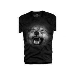 T-shirt UNDERWORLD Ring spun cotton Wilk. Czarne t-shirty męskie Underworld, s, z nadrukiem, z bawełny, bez kołnierzyka. Za 69,99 zł.