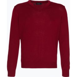 März - Męski sweter z wełny merino, czerwony. Czerwone swetry klasyczne męskie marki März, m, z wełny, klasyczne, z klasycznym kołnierzykiem. Za 449,95 zł.