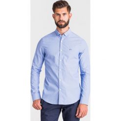 KOSZULA Armani Exchange. Niebieskie koszule męskie Armani Exchange, m, z haftami, z bawełny, z włoskim kołnierzykiem, bez rękawów. Za 239,40 zł.
