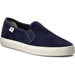 Tenisówki MARC O'POLO - 702 13943502 300 Dark Blue 880. Niebieskie półbuty damskie Marc O'Polo, na co dzień, bez wzorów, ze skóry, bez obcasa, na płaskiej podeszwie, bez zapięcia. W wyprzedaży za 229,00 zł.