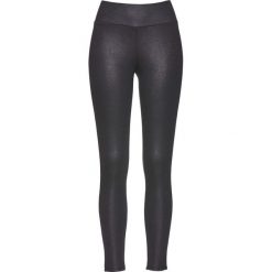 Legginsy z połyskiem bonprix szary metaliczny. Szare legginsy damskie bonprix. Za 89,99 zł.