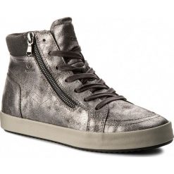 Sneakersy GEOX - D Blomiee A D826HA 0PVAF C9004 Anthracite. Szare półbuty damskie Geox, ze skóry ekologicznej. W wyprzedaży za 279,00 zł.